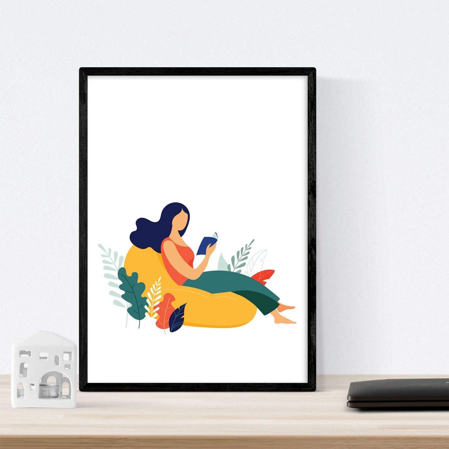 Pack de posters con ilustraciones de mujeres de cada dia. Mujer plantas, mujer con violonchelo.-Artwork-Nacnic-Nacnic Estudio SL