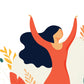 Pack de posters con ilustraciones de mujeres de cada dia. Mujer plantas, mujer con violonchelo.-Artwork-Nacnic-Nacnic Estudio SL