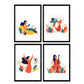 Pack de posters con ilustraciones de mujeres de cada dia. Mujer plantas, mujer con violonchelo.-Artwork-Nacnic-Nacnic Estudio SL