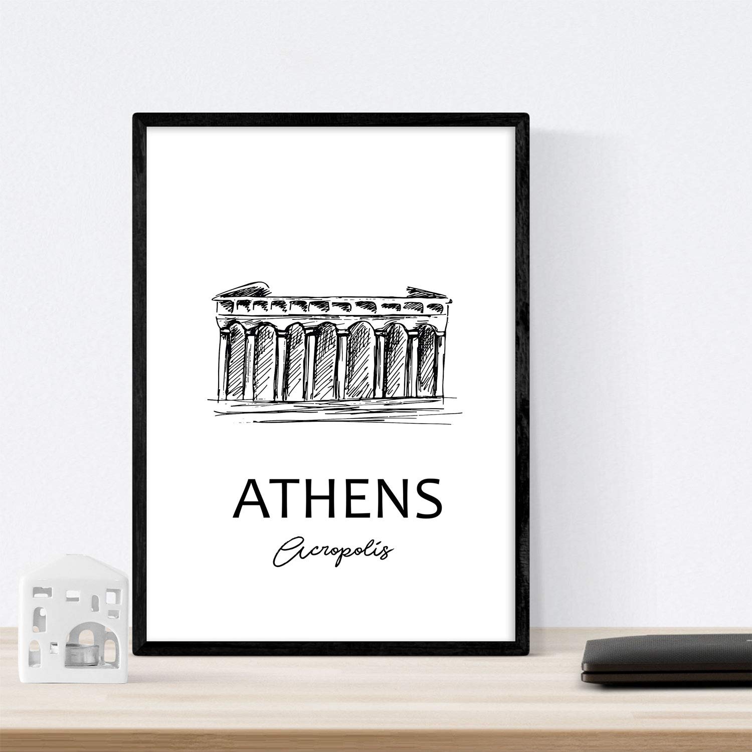 Pack de posters de Atenas - Acropolis. Láminas con monumentos de ciudades.-Artwork-Nacnic-Nacnic Estudio SL