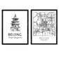 Pack de posters de Beijing - Templo del cielo. Láminas con monumentos de ciudades.-Artwork-Nacnic-Nacnic Estudio SL