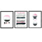 Pack de posters de Colores acuarela negro rosa gris. Láminas coloridas con diseño nórdico.-Artwork-Nacnic-Nacnic Estudio SL