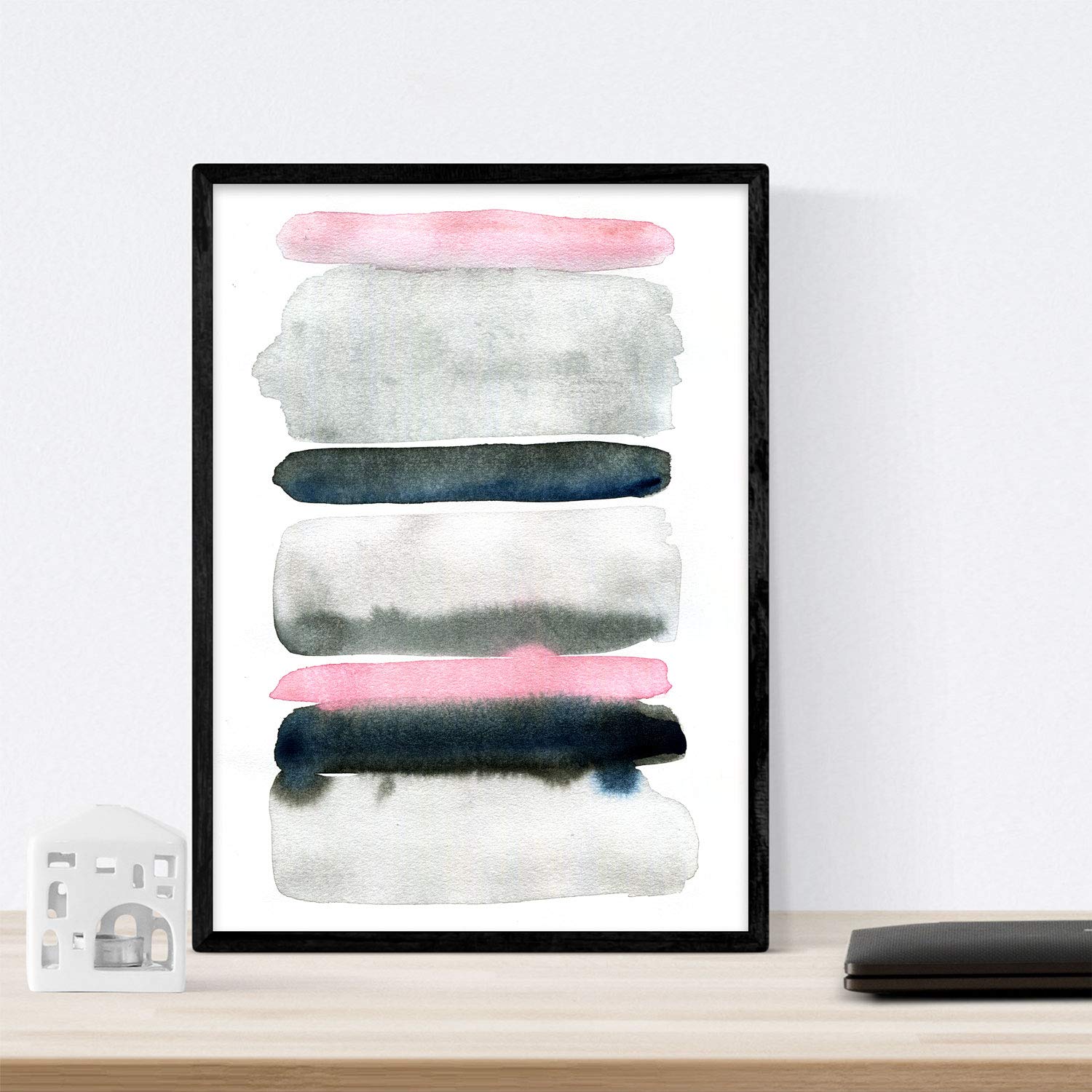 Pack de posters de Colores acuarela rosa gris. Láminas coloridas con diseño nórdico.-Artwork-Nacnic-Nacnic Estudio SL