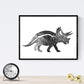 Pack de posters de Dinosaurios blanco y negro. Láminas de dinosaurios para niños.-Artwork-Nacnic-Nacnic Estudio SL
