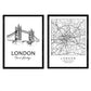 Pack de posters de London - Puente de la torre. Láminas con monumentos de ciudades.-Artwork-Nacnic-Nacnic Estudio SL