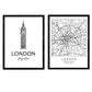 Pack de posters de Londres - Big Ben. Láminas con monumentos de ciudades.-Artwork-Nacnic-Nacnic Estudio SL