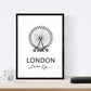 Pack de posters de Londres - El ojo. Láminas con monumentos de ciudades.-Artwork-Nacnic-Nacnic Estudio SL