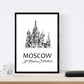 Pack de posters de Moscú - Catedral de San Basilio. Láminas con monumentos de ciudades.-Artwork-Nacnic-Nacnic Estudio SL