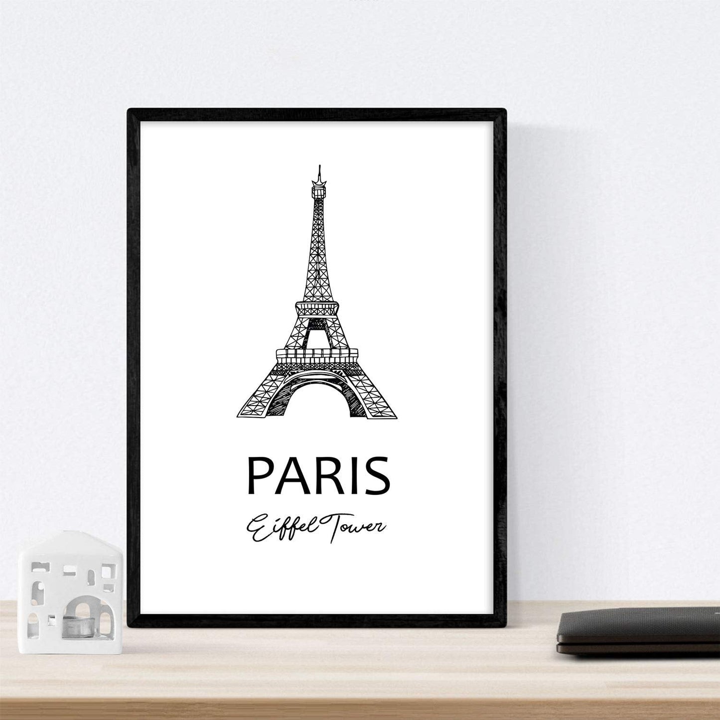 Pack de posters de paises y monumentos. Mapa ciudad de paris, monumento torre Eifell y mapa Francia.-Artwork-Nacnic-Nacnic Estudio SL
