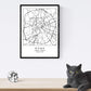 Pack de posters de paises y monumentos. Mapa ciudad de Roma, monumento Coliseo y mapa Italia.-Artwork-Nacnic-Nacnic Estudio SL