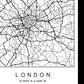 Pack de posters de paises y monumentos. Mapa ciudad Londres United Kingdom y monumentos B.-Artwork-Nacnic-Nacnic Estudio SL