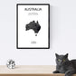 Pack de posters de paises y monumentos. Mapa cuidad Sidney, monumento Harbour Bridge y mapa Australia B.-Artwork-Nacnic-Nacnic Estudio SL