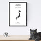 Pack de posters de paises y monumentos. Mapa cuidad Tokio, monumento monte Fuji y mapa Japon.-Artwork-Nacnic-Nacnic Estudio SL