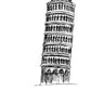 Pack de posters de paises y monumentos. Mapa Italia y monumentos torre de Pisa.-Artwork-Nacnic-Nacnic Estudio SL