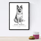 Pack de posters de Perros de raza descripcion. Láminas decorativas de perros.-Artwork-Nacnic-Nacnic Estudio SL