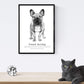 Pack de posters de Perros de raza descripcion. Láminas decorativas de perros.-Artwork-Nacnic-Nacnic Estudio SL