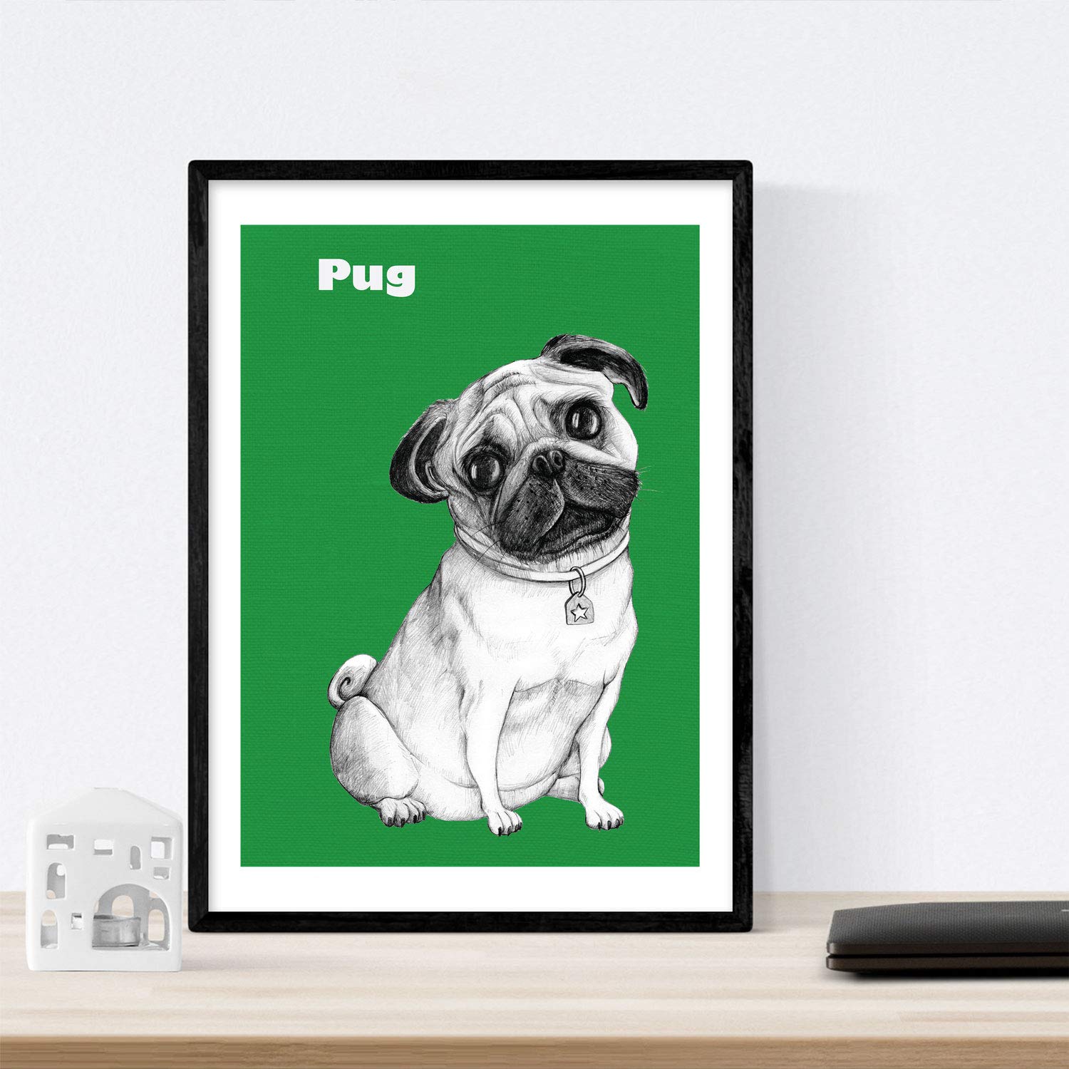 Pack de posters de Perros de raza pop art. Láminas decorativas de perros.-Artwork-Nacnic-Nacnic Estudio SL
