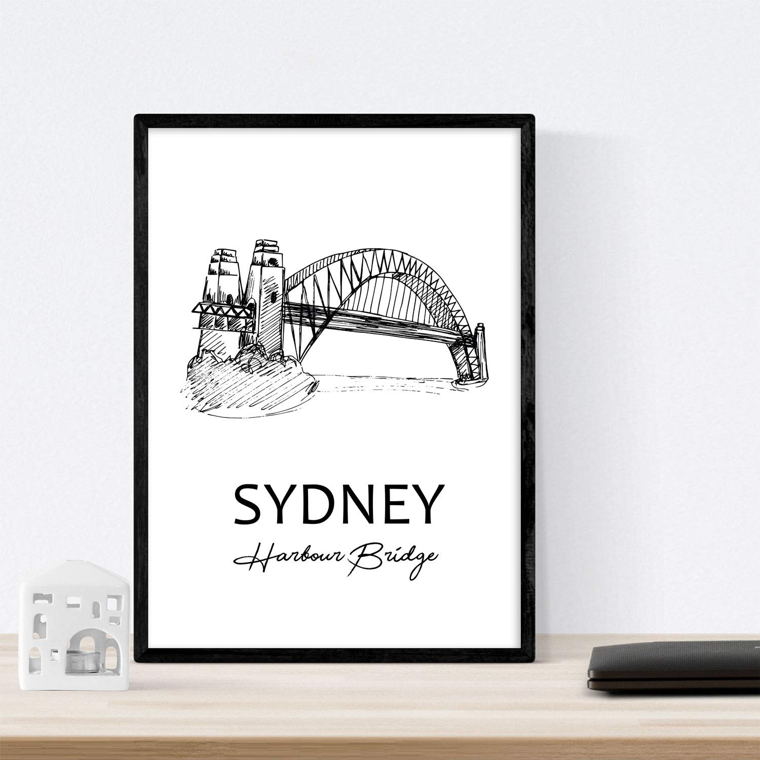 Pack de posters de Sydney - Puente de la bahía. Láminas con monumentos de ciudades.-Artwork-Nacnic-Nacnic Estudio SL