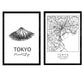 Pack de posters de Tokyo - Monte Fuji. Láminas con monumentos de ciudades.-Artwork-Nacnic-Nacnic Estudio SL