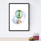 Pack de Tres láminas con Ilustraciones de Animales. Ciervo camaleon y Globo.-Artwork-Nacnic-Nacnic Estudio SL