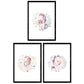 Pack de Tres láminas con Ilustraciones de Animales. Unicornio bailnado Unicornio Hada y Unicornio fotografo.-Artwork-Nacnic-Nacnic Estudio SL