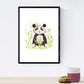 Pack de Tres láminas con Ilustraciones de Animales. Unicornio Oso Panda y Mofeta.-Artwork-Nacnic-Nacnic Estudio SL