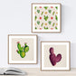 PACK de tres láminas de cactus. Posters cuadrados con imágenes estampadas. Dale un toque verde a tu hogar-Artwork-Nacnic-Nacnic Estudio SL