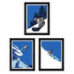 Pack de Tres Laminas Snowboard.-Artwork-Nacnic-Nacnic Estudio SL