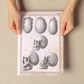 Paillou Skulls; cauasoid, negroid and mongoloid-Artwork-Nacnic-Nacnic Estudio SL