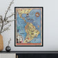 Pan-Am-routes-flying-clipper-ships-Artwork-Nacnic-Nacnic Estudio SL