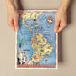 Pan-Am-routes-flying-clipper-ships-Artwork-Nacnic-Nacnic Estudio SL