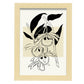 Paradise Orchid-Artwork-Nacnic-A4-Marco Madera clara-Nacnic Estudio SL