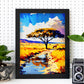 Parque Nacnic Serengeti National National Tanzania Pintura al óleo. Estampados de arte de pared estético para el diseño de dormitorio o sala de estar.-Artwork-Nacnic-Nacnic Estudio SL