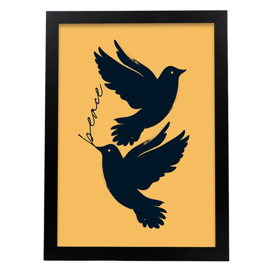 Peace doves-Artwork-Nacnic-A3-Sin marco-Nacnic Estudio SL