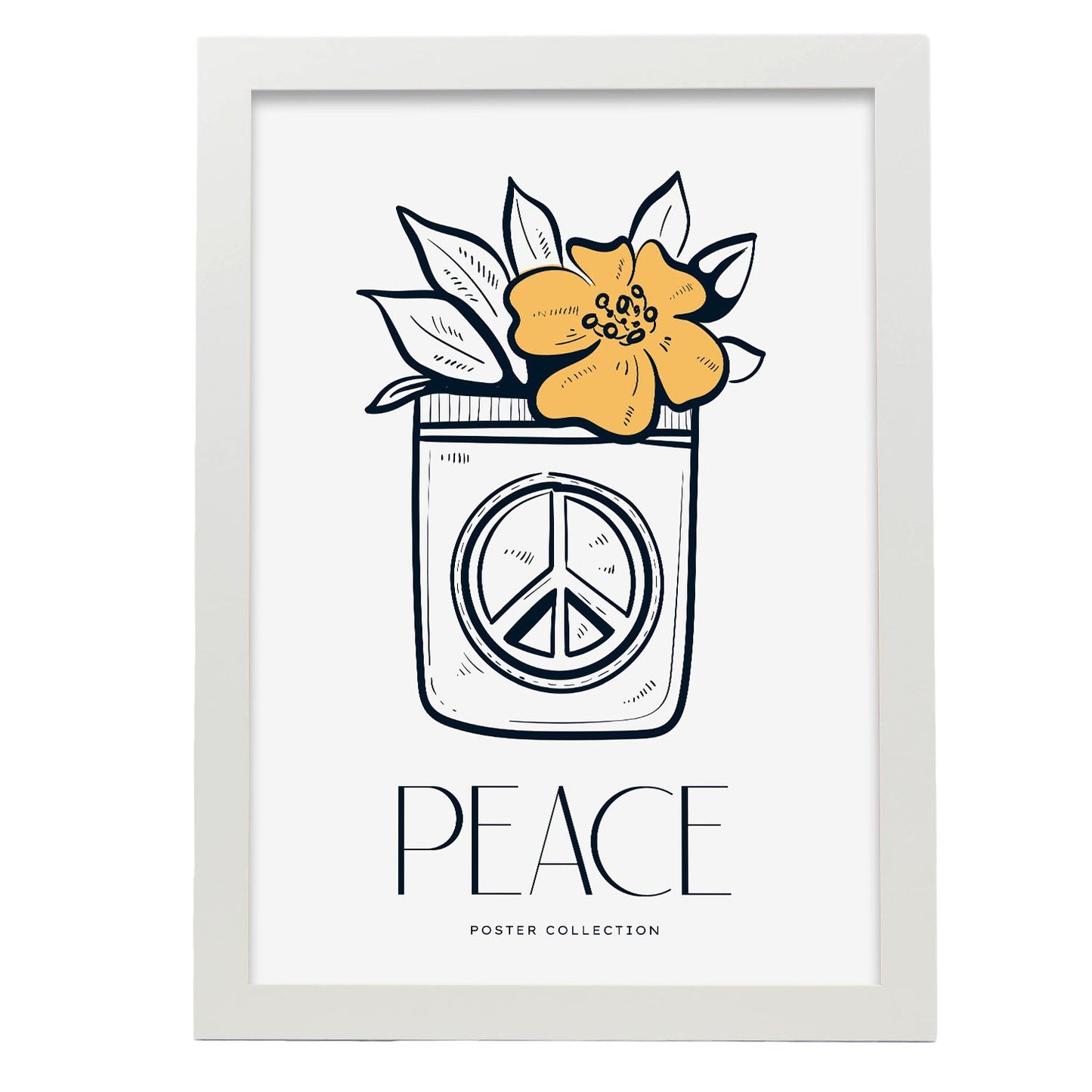 Peace flower-Artwork-Nacnic-A3-Marco Blanco-Nacnic Estudio SL