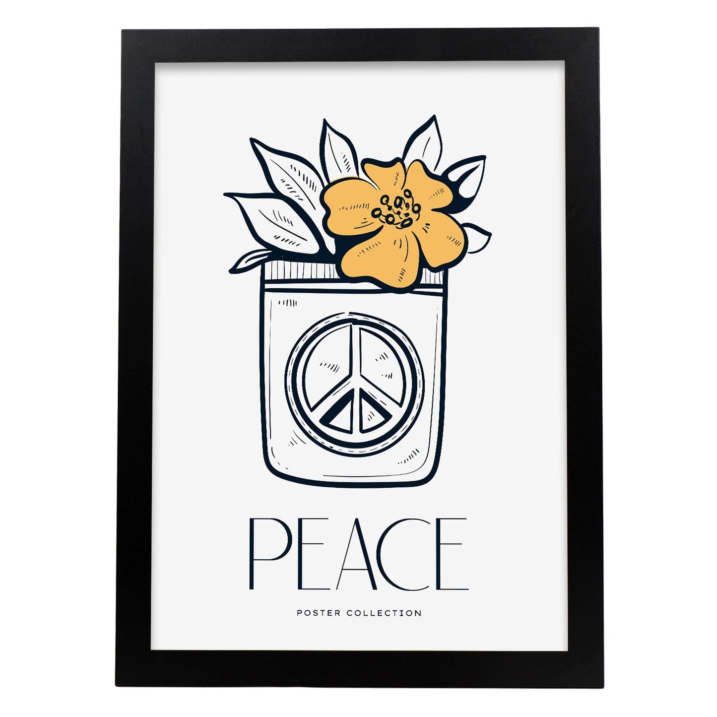 Peace flower-Artwork-Nacnic-A3-Sin marco-Nacnic Estudio SL