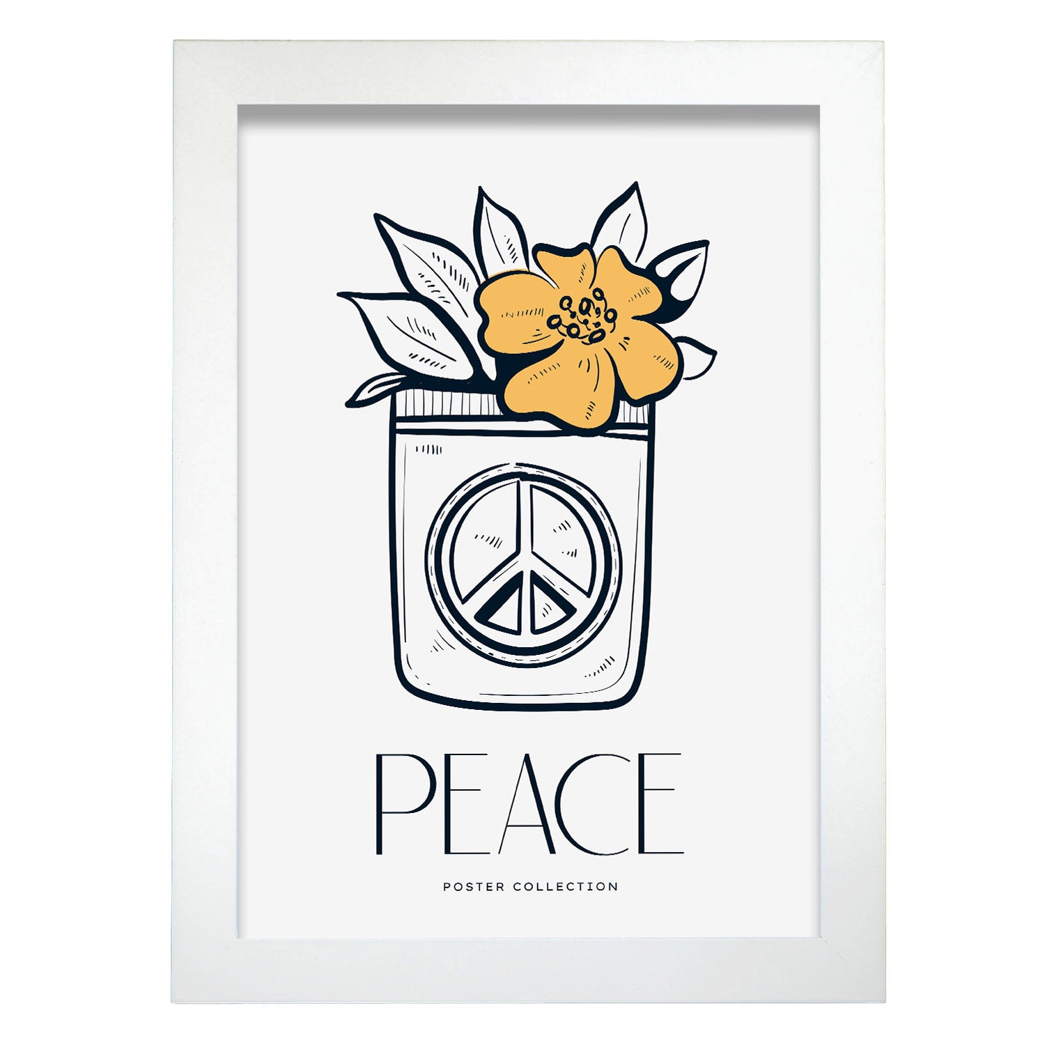 Peace flower-Artwork-Nacnic-A4-Marco Blanco-Nacnic Estudio SL