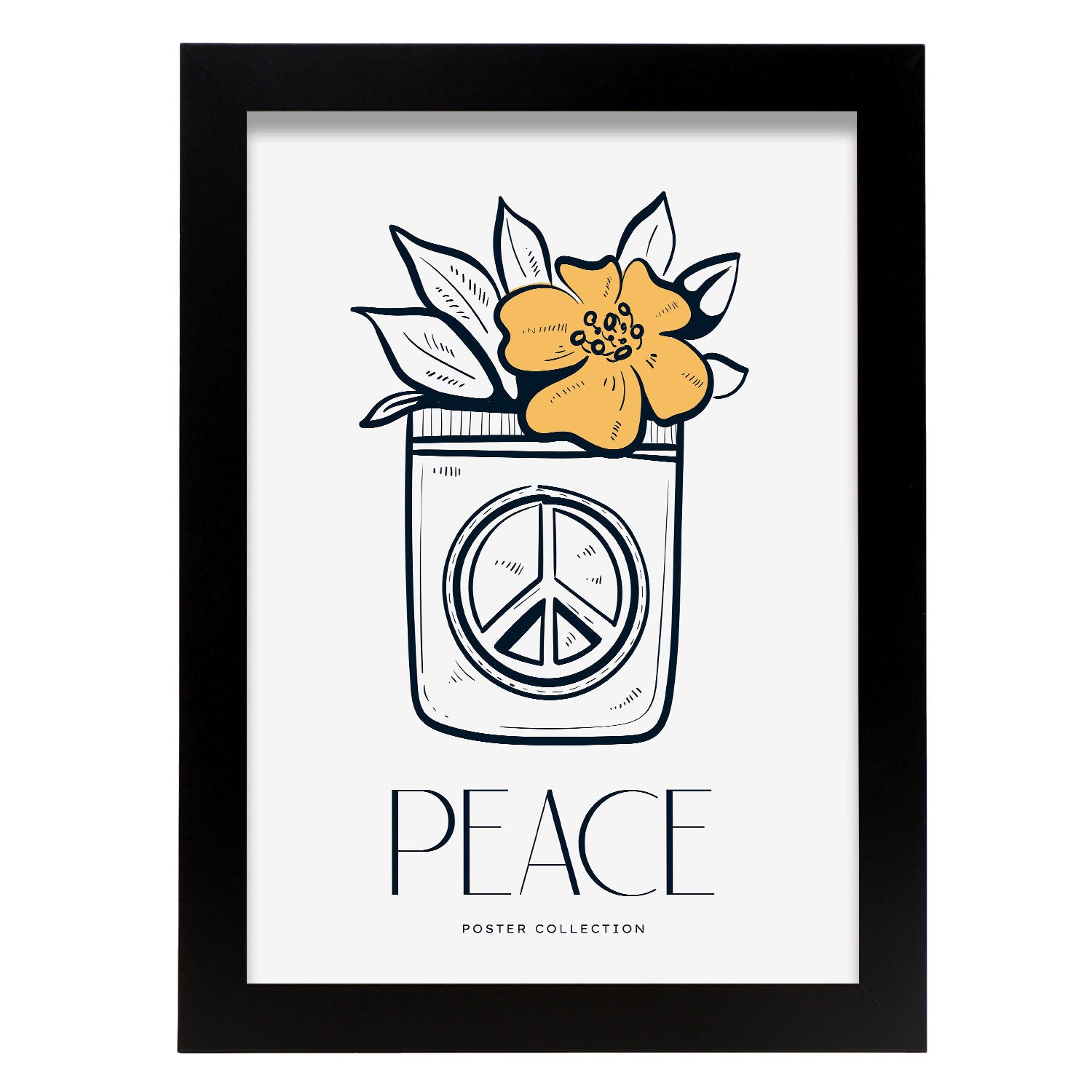 Peace flower-Artwork-Nacnic-A4-Sin marco-Nacnic Estudio SL