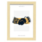 Peace hand shake-Artwork-Nacnic-A4-Marco Madera clara-Nacnic Estudio SL