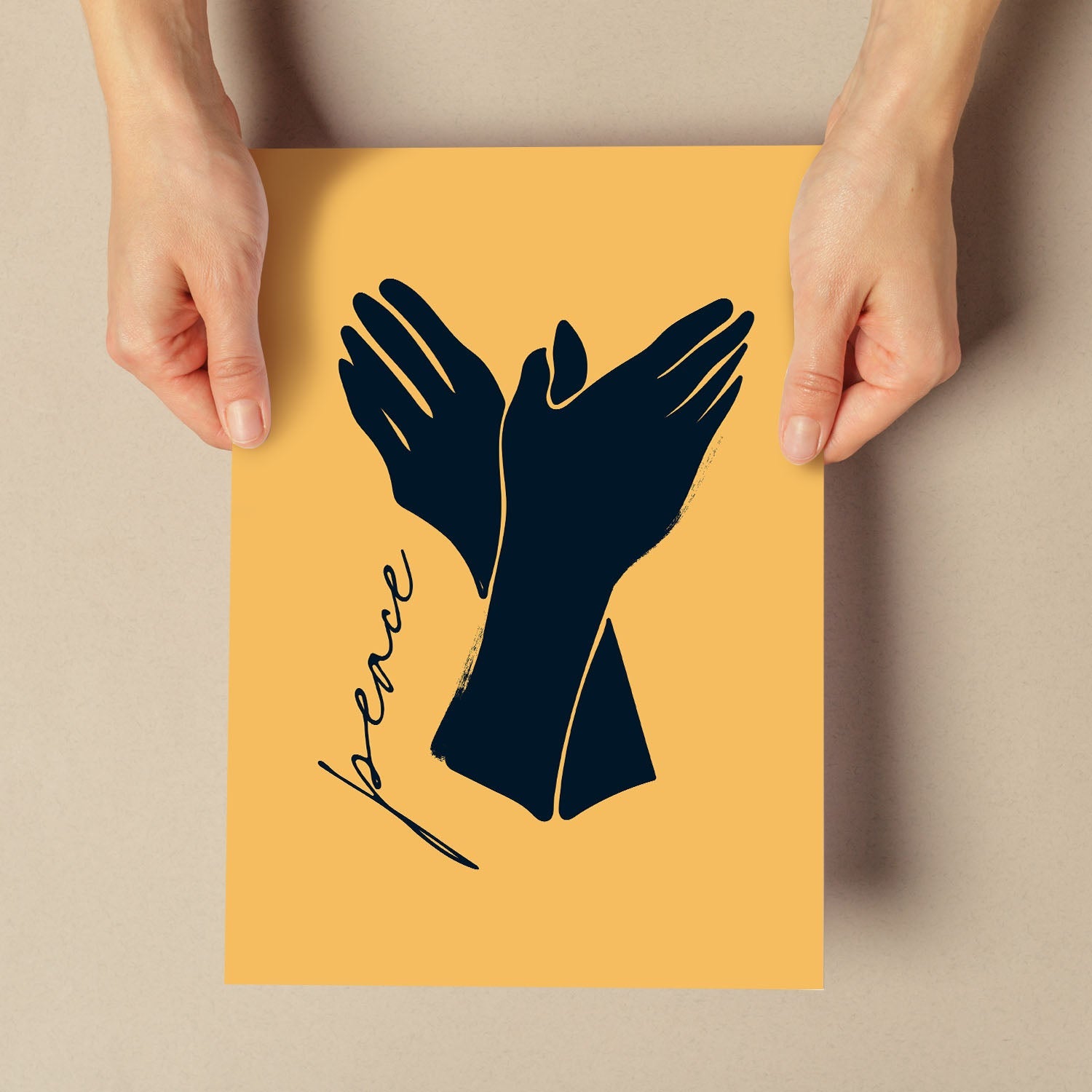 Peace in hands-Artwork-Nacnic-Nacnic Estudio SL