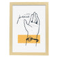 Peace is in you hand-Artwork-Nacnic-A3-Marco Madera clara-Nacnic Estudio SL