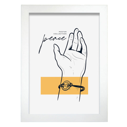 Peace is in you hand-Artwork-Nacnic-A4-Marco Blanco-Nacnic Estudio SL