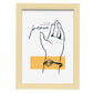 Peace is in you hand-Artwork-Nacnic-A4-Marco Madera clara-Nacnic Estudio SL