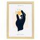 Peace is love-Artwork-Nacnic-A3-Marco Madera clara-Nacnic Estudio SL