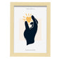 Peace is love-Artwork-Nacnic-A4-Marco Madera clara-Nacnic Estudio SL