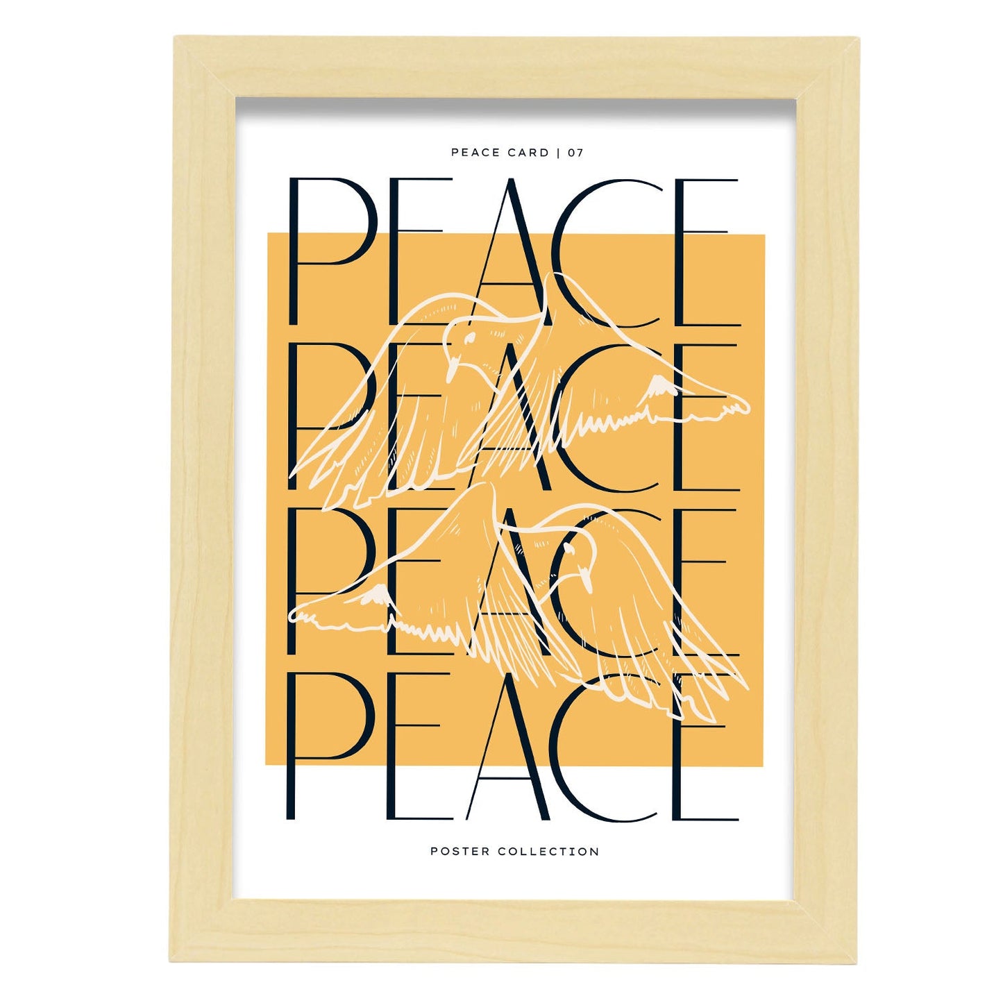 Peace on us-Artwork-Nacnic-A4-Marco Madera clara-Nacnic Estudio SL