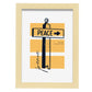 Peace sign-Artwork-Nacnic-A4-Marco Madera clara-Nacnic Estudio SL