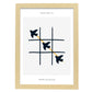 Peace tac toe-Artwork-Nacnic-A3-Marco Madera clara-Nacnic Estudio SL
