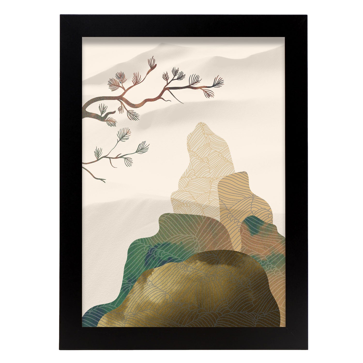 Peaceful Mountain-Artwork-Nacnic-A4-Sin marco-Nacnic Estudio SL