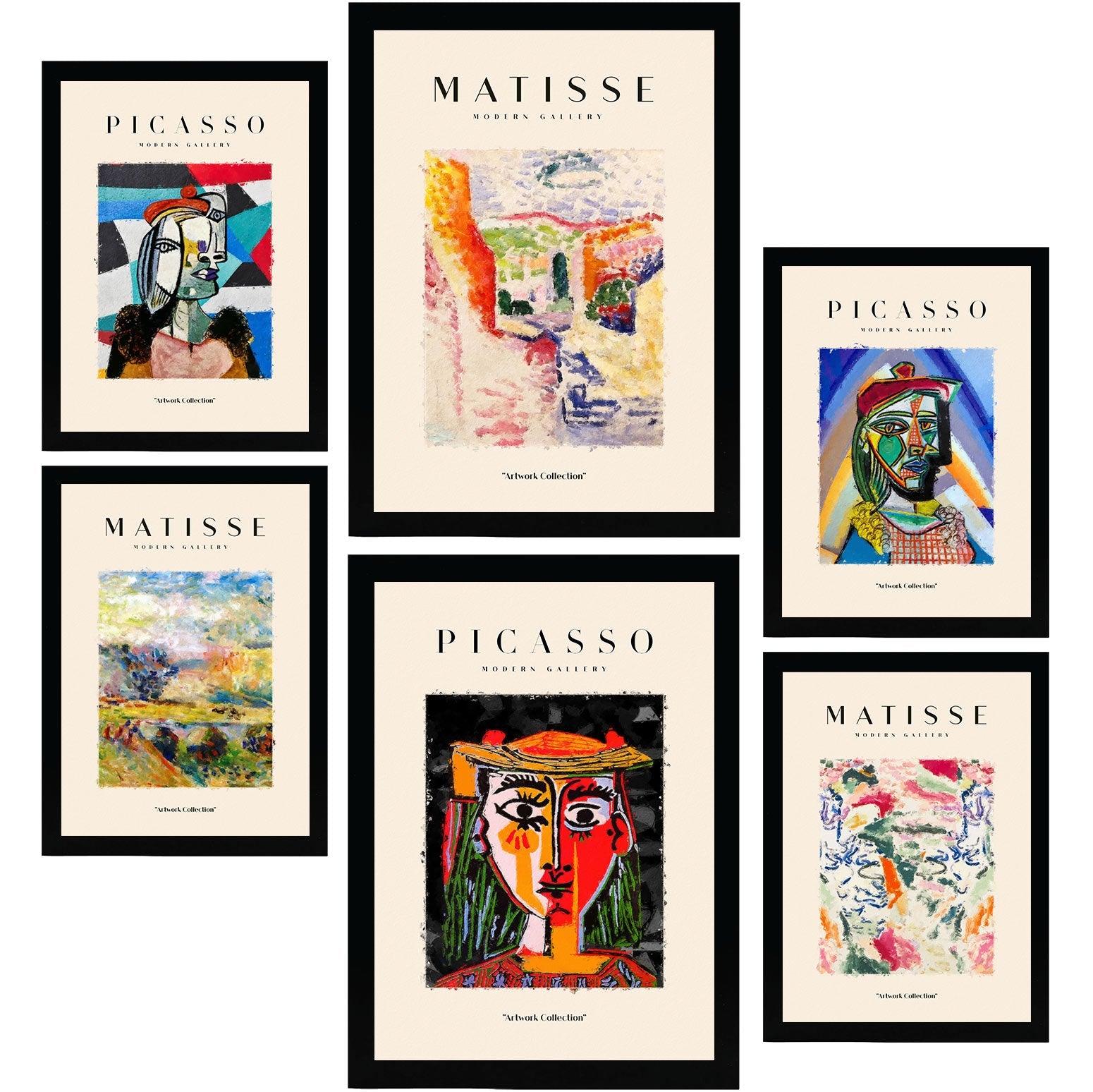 Picasso and Matisse Posters. Last Century. Fauvism and Surrealism Art Gallery-Artwork-Nacnic-Nacnic Estudio SL